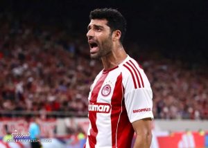 ویدیو| گل مهدی طارمی مقابل آاک آتن/ مهاجم ایرانی المپیاکوس تیر آخر را با سر زد